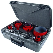M.K. MORSE 497-MHS08E 13PC. MASTER ELECTRICIANS KT HOLE SAWS