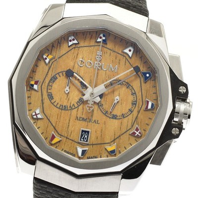 CORUM Admirals cup 116.101.20/F249AW02 Wood Dial Automatic Men's Watch_939574