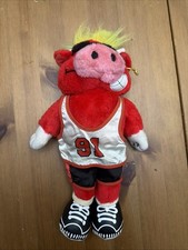 Play By Play Plush Bull 91 Basketball Player Parody Mascot Dennis Rodman 14”