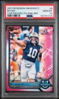 2021 Bowman University - Bo Nix #8 1st Bowman Pink  Refractor PSA 10