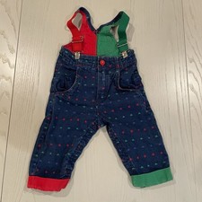 Vintage 90s OshKosh Vestbak Baby Overalls Denim Suspender Pants 6 9M Made in USA