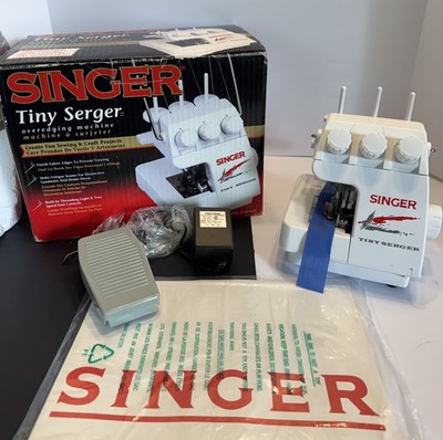 Singer Tiny Serger Overedging Sewing Machine TS380 PLUS in Box Untested