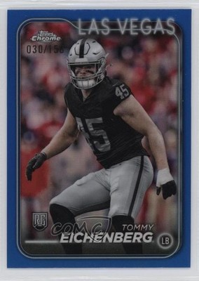 2024 Topps Chrome Rookies Blue Refractor 30/150 Tommy Eichenberg Rookie RC 17wc