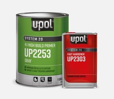 U-pol 2253 2303 2k 41 Gray High Build Urethane Fast Primer Kit Gallon