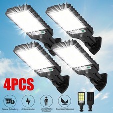 4Pack 6000W LED Solar Street Wall Light PIR Motion Sensor Outdoor GARDEN LAMP UK