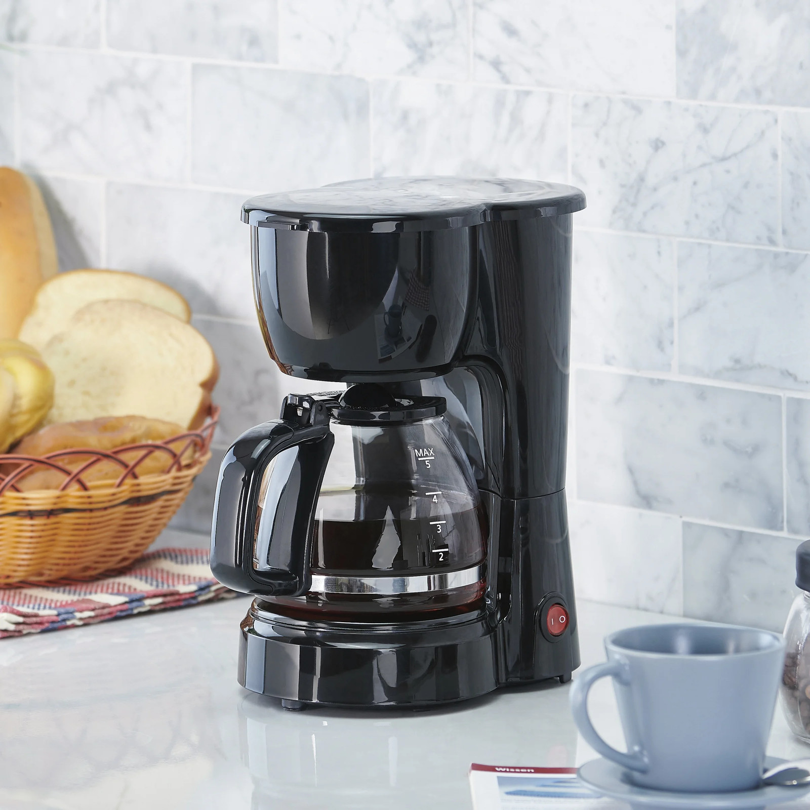 5 Cup Coffee Maker, Black alternate view 5