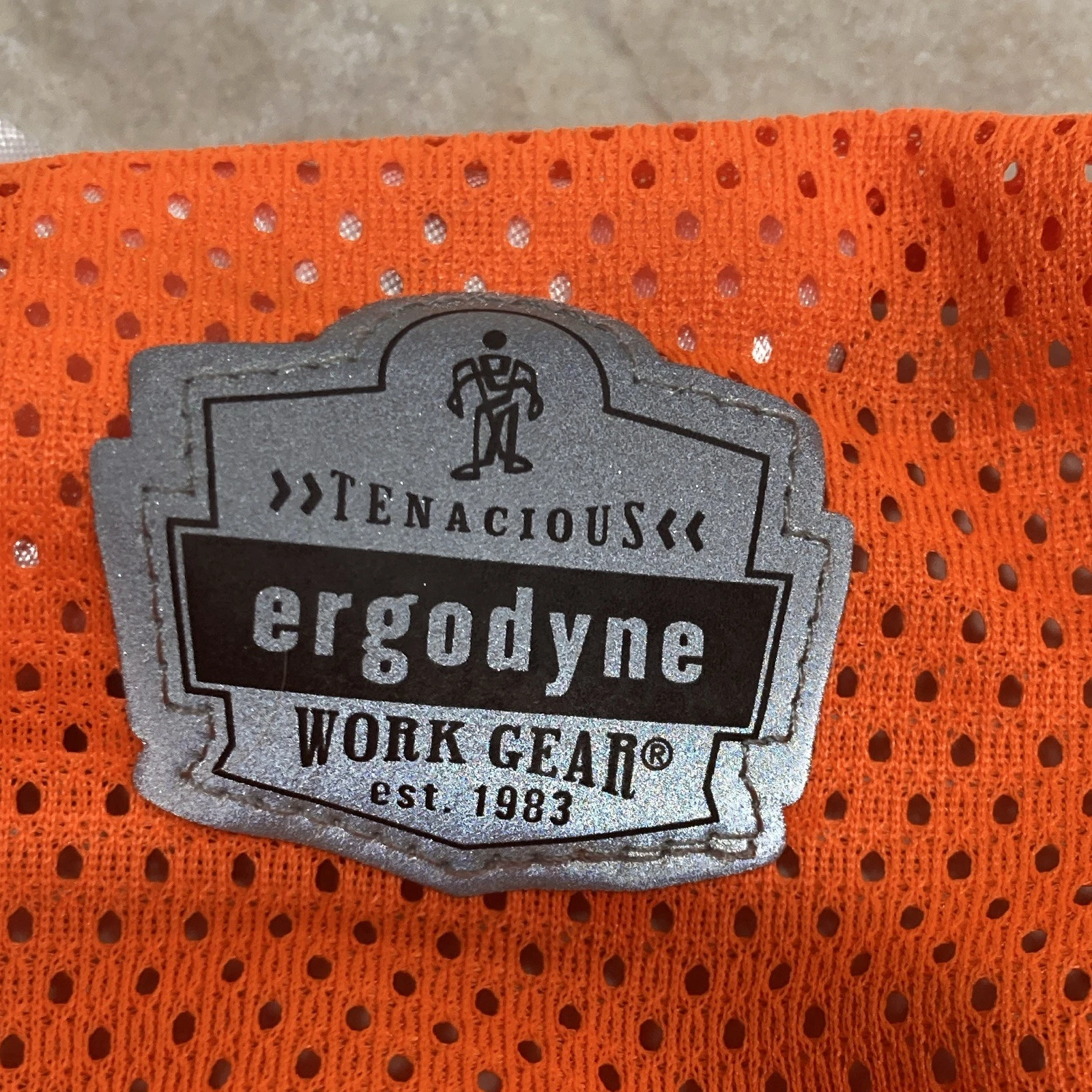 Qty 15 Ergodyne Hi-Vis Orange/Gray Mesh Reflective Vest S/M ANSI 107-2020 R2 - product detail image 5