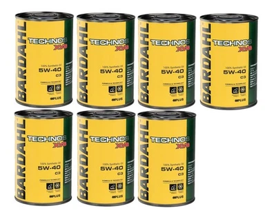 7 Litri Nuovo Bardahl Bardhal Technos 5W40 XVS C3 Olio Motore Auto 100%Sintetico