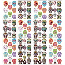 Day of the Dead Sugar Skull Tattoos 156PCS ,Halloween Temporary Face Tattoos...