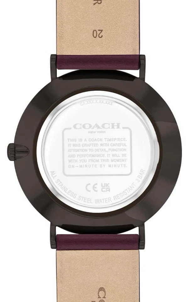 RELOJ COACH CHARLES PIEL DE BECERRO ROJA HOMBRE/MUJER’S Foto 2 de 4