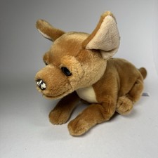 Animal Alley Vintage Plush Dog 12" Chihuahua Brown Toys R Us 2000 Stuffed Beanie