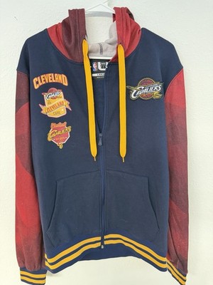 UNK NBA Cleveland Cavaliers Full Zip Hoodie Size L Blue/Red/Yellow
