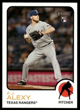 2022 Topps Heritage High Number A.J. Alexy Rookie Texas Rangers #525
