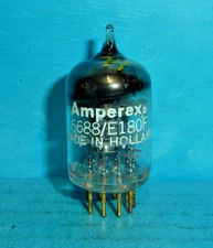 1 Amperex PQ 6688 E180F Tube Halo Getter Strong