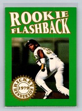Ricky Henderson 1991 Rookie Flashback #NNO Oakland Athletics Baseball Card. rookie card picture