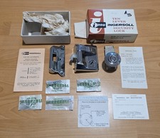 Ingersoll D20 Chrome Rim Auto Deadlock New Old Stock Complete Boxed Vintage RARE