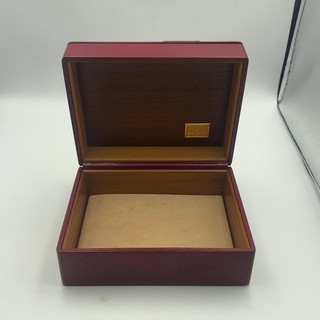 Vintage Rolex Watch Box Only 72 04 01 Burgundy with Gold Tone Buckle