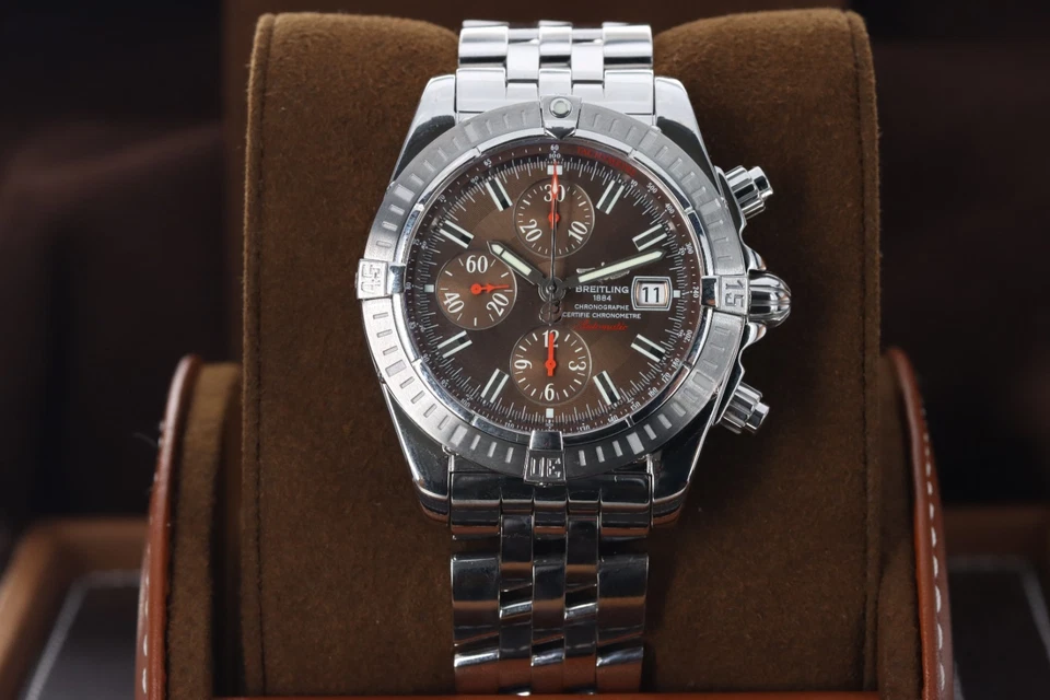 Breitling Chronomat Evolution "Havana", Chocolate Dial, LTD to 100 -Steel A13356