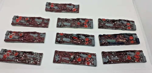 Cargo Track N 1/160 for e.g. Low-Sided Wagon Spare Parts Accessories 10 Pieces Resin?