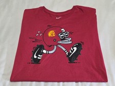 NEW Nike USC Trojans Sun Shades Football Helmet Logo Crimson Collegiate Tee XL 