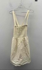 American Eagle Women's Cream Smocked Pinafore Mini Dress NWT Size XL