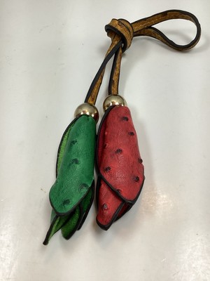 Leather Handing Flowers Bag Art Hanging Attachment. NICE