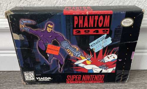 USED Phantom 2040 SNES Game Complete AUTHENTIC (Super Nintendo, 1995) **WORKS**