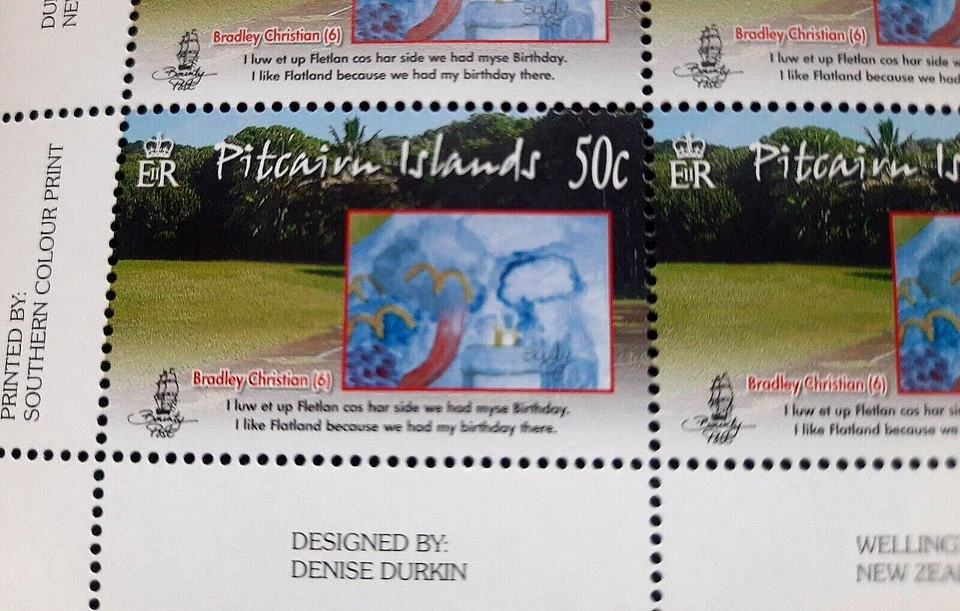 Pitcairn - "ART ~ CHILDREN'S DRAWING ~ MY FAVOURITE PLACE" MNH Blocks of 4, 2010 - Image 3 of 4