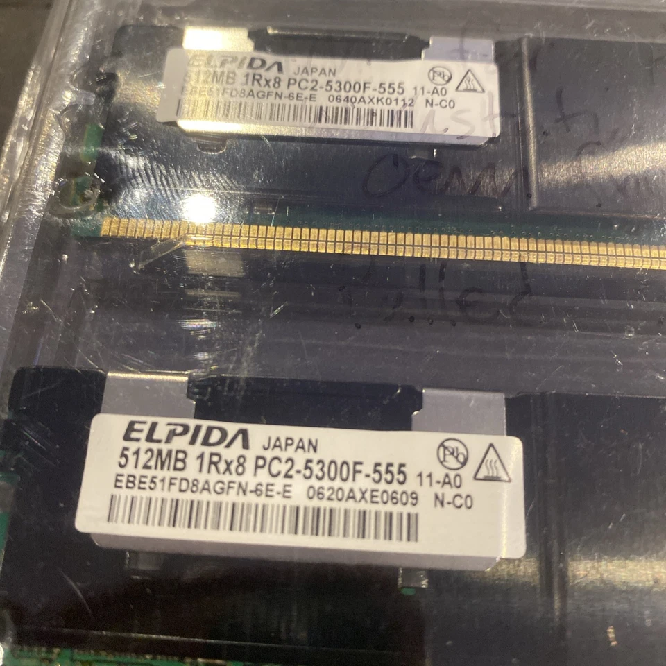 398705-551 HP 512MB DDR2-667 240-Pin FB-DIMM ECC Fully Buffered - Image 2 of 4