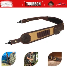 Rifle Sling Shotgun Strap 308 30-06,410ga 45-70 Ammo Holder+Swivels Screws in US