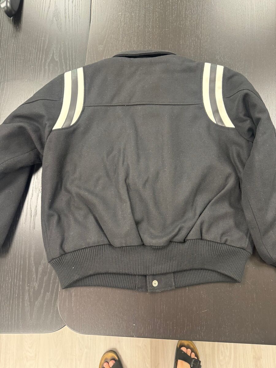 Brand New! Stussy 23Aw 80 Wool Varsity Jacket BLACK Medium Brand New! Stussy 23Aw 80 Wool Varsity Jacket BLACK Medium