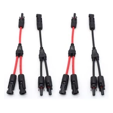 Easun Y Branch Solar Cable PV Extension Connector Wire 30A Waterproof 2 Pair