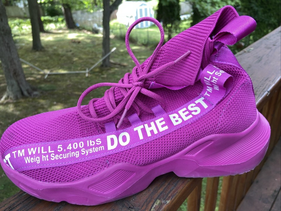 Furuian Steel Toe Shoes for Men Lightweight Work Sneakers U.S. 9 Pink