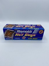 Vintage Reynolds Hot Bags Foil Bags Large Size Extra Heavy Duty HTF Made In USA