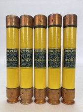 COOPER BUSSMANN LPS-RK-6 1/4 LOW-PEAK DUAL ELEMENT FUSE 600VAC 6-1/4A LOT OF 5 
