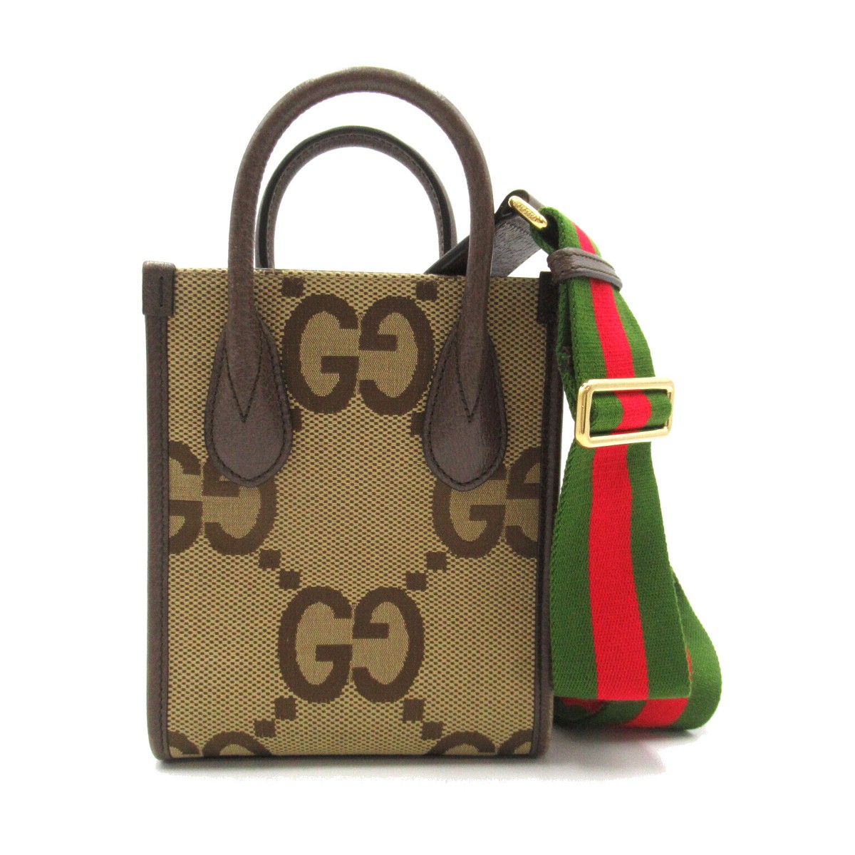 GUCCI Jumbo GG Mini Tote Canvas 2way Shoulder crossbody Bag GUCCI Jumbo GG Mini Tote Canvas 2way Shoulder crossbody Bag