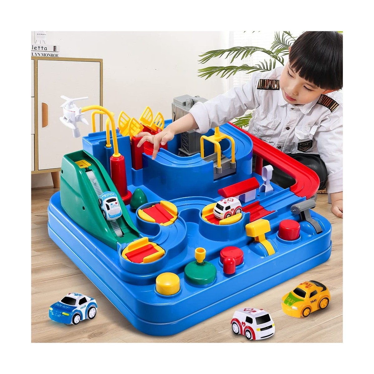 TEMI Kids Race Track Toys for Boy Car Adventure Toy for