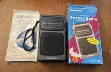 Radioshack Slide AM/FM Stereo Pocket Radio 12-617 Mint MOS New In Box Manuel