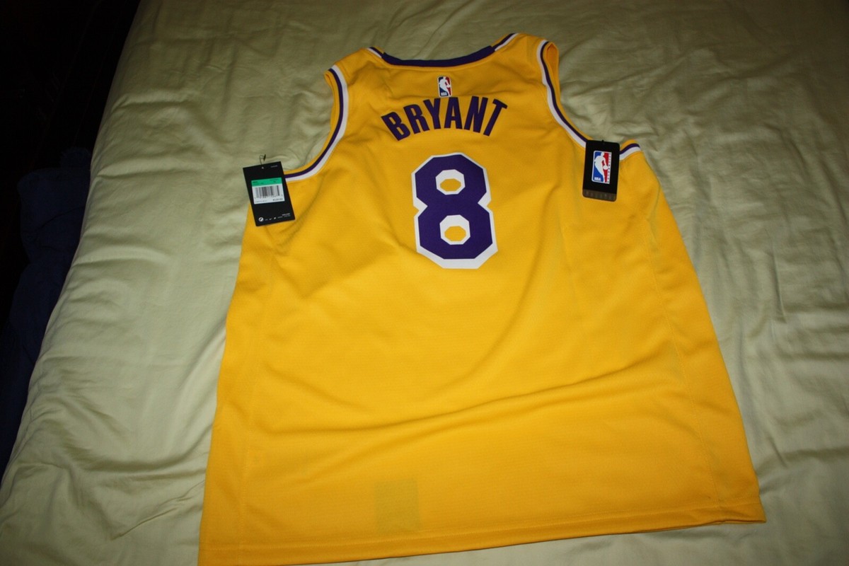 Nike NBA Kobe Bryant L.A. Lakers Icon Swingman Home 8 Jersey