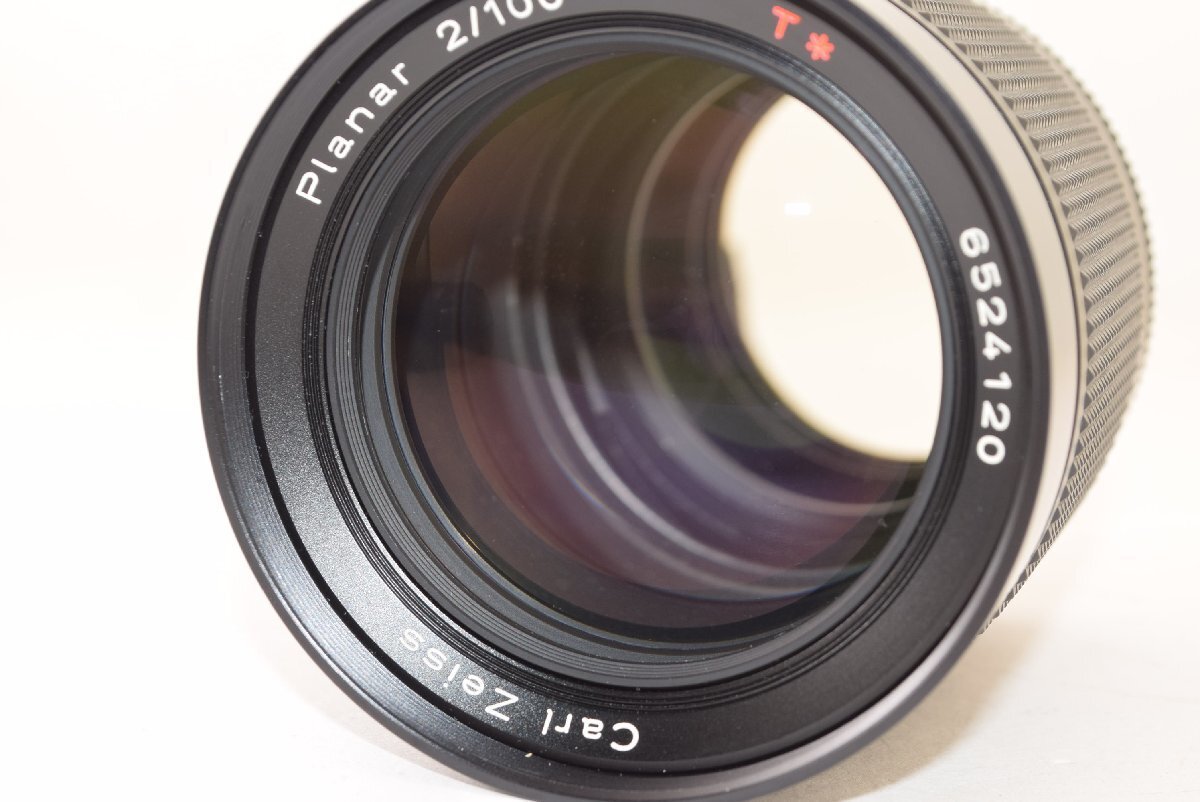 Contax Carl Zeiss Planar T* 100mm f/2 black from japan Contax Carl Zeiss Planar T* 100mm f/2 black from japan