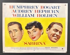 Sabrina Movie Poster Audrey Hepburn Humphrey Bogart 1954    *Hollywood Posters*