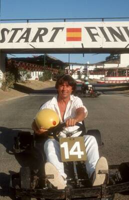 Herbert Herrmann, holiday on the Go-Gart track in Maspalomas - 1985 Old Photo