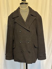 St. Johns Bay Cashmere Blend Peacoat  Coat - ...