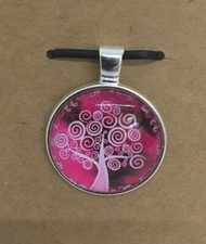 Tree of Life Round Glass Dome Cabochons 1" Bezel Pendant New Free Ship 414