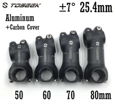 Aluminum stems MTB Road Bike handlebar 6° short Stem 25.4*50/60/70/80mm Matte