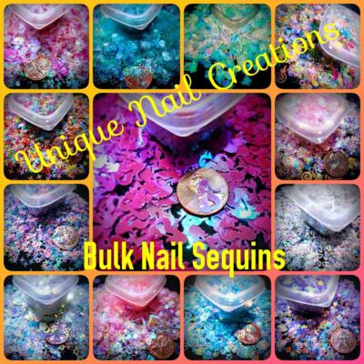 ULTIMATE GLITTER BLEND 1 OZ JAR~MULTI SHAPES~Nail Acrylic Gel Body Art Festival