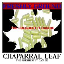 CHAPARRAL LEAF Fresh Powder Ground 100% The Freshest It Can Be 100 V Capsules