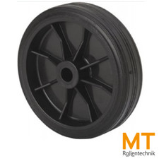Rad 80–300 mm – Gummi schwarz – Einbaurad Ersatzrad – für Handwagen Grill