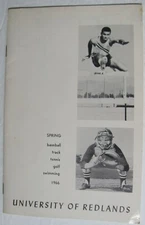 1966 University of the Redlands Spring Sports Baseball Media Guide HE29