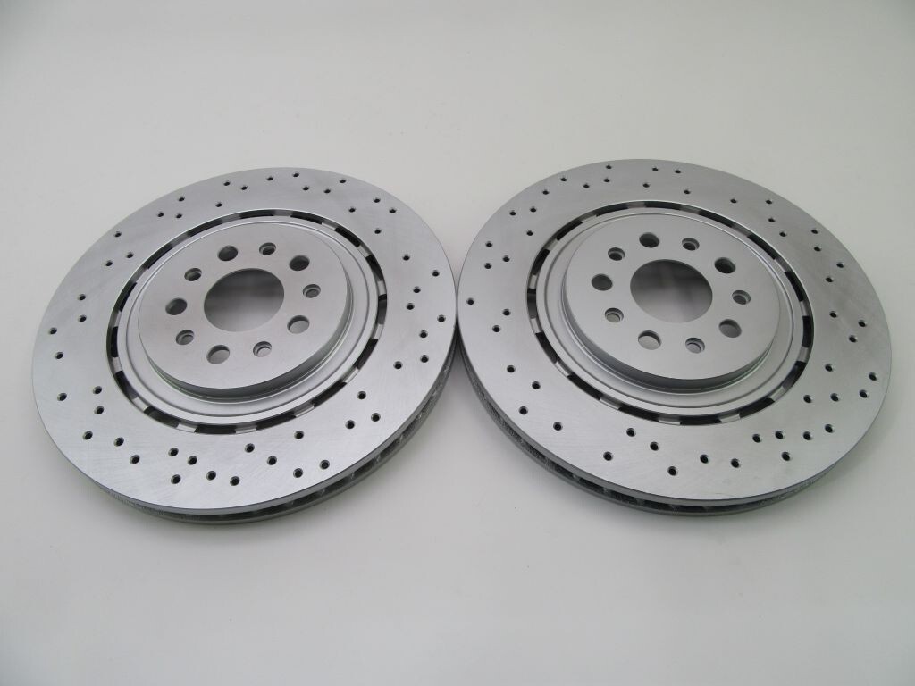 Maserati Ghibli Quattroporte front brake pads rotors #867 14-23 LOW DUST